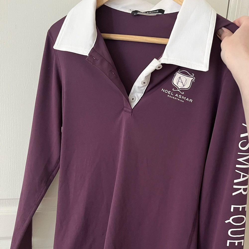 Noel Asmar Equestrian long sleeve, collared shirt.